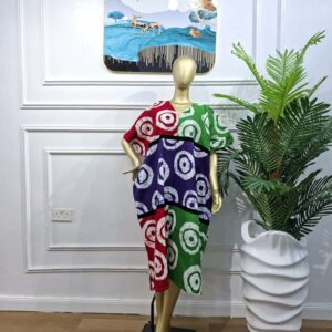 Ankara Bloom Gown