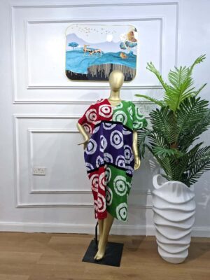 Ankara Bloom Gown