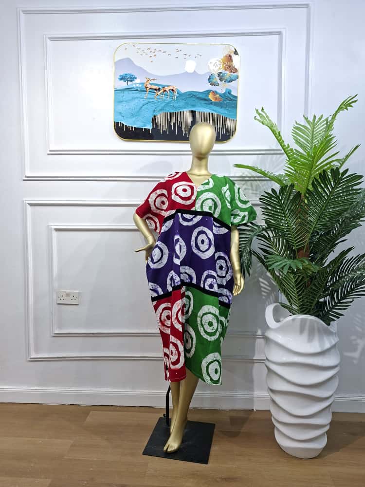 Ankara Bloom Gown