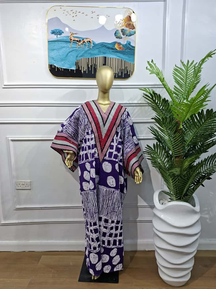 Ankara Luxe Stoned Gown