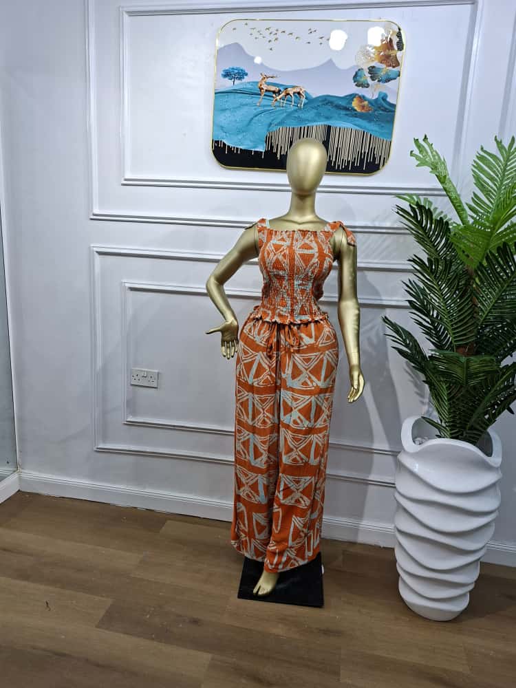 Exclusive Smocking and Pant Set