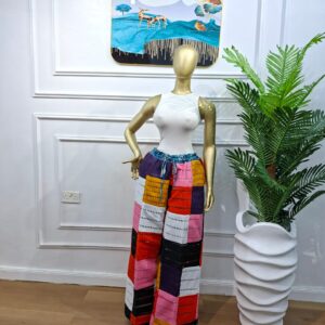 Lola Aso Oke Patches Pant