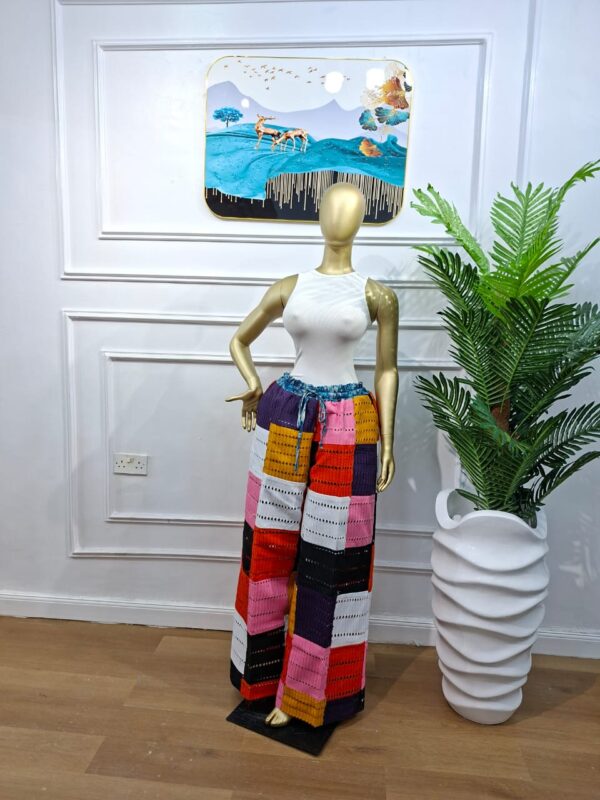 Lola Aso Oke Patches Pant