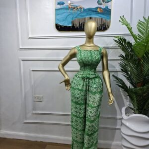 Luxe Adire Smocking and Pant Set