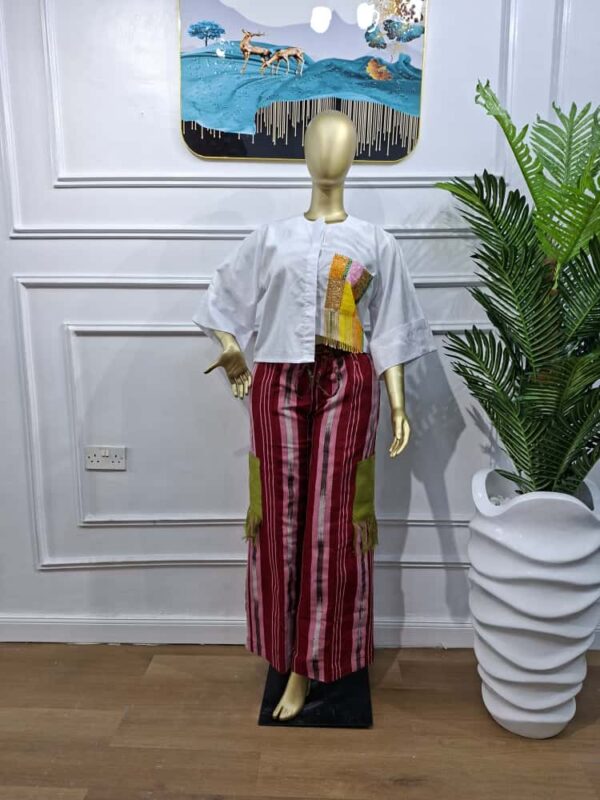 Safari Aso-Oke Cargo Pant