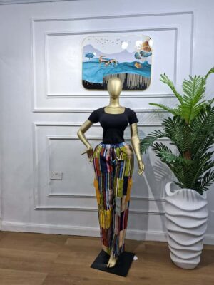 Tracey Aso-Oke Cargo Pant