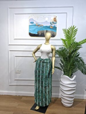 Emerald Adire Wrapper Pant