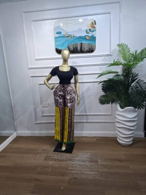 adire mix with Adire Mix with Asooke Pant