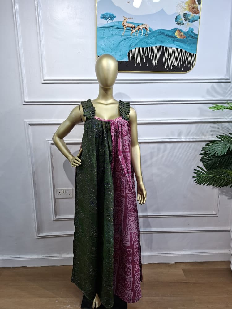 Adire Tiny Hand Gown