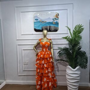 2-Layer Ankara Gown
