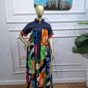 Ankara Patches Gown