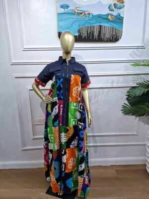 Ankara Patches Gown