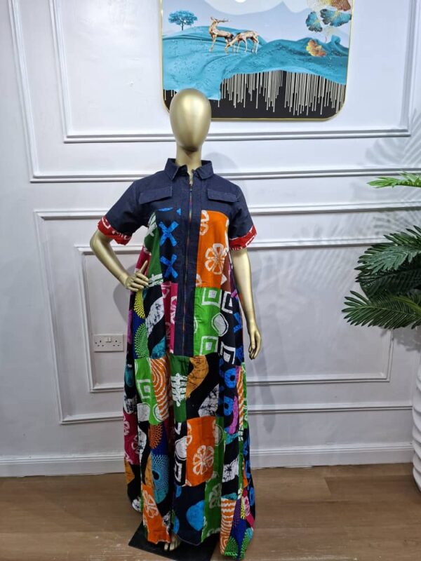 Ankara Patches Gown