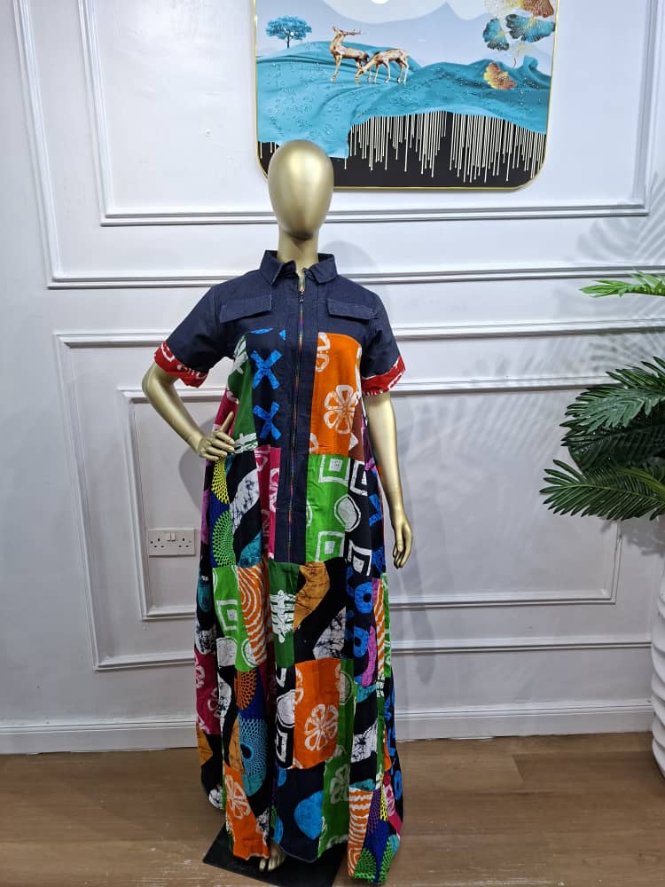Ankara Patches Gown
