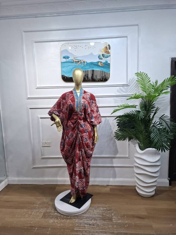 beaded adire Beaded Adire Gown