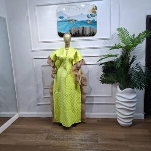 Brocade & Organza Gown