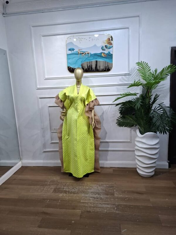 broc Brocade & Organza Gown