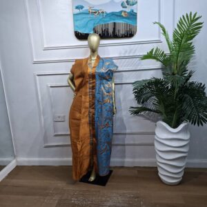 Brocade & Mikado Gown