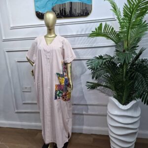 Checkers & Asooke Gown