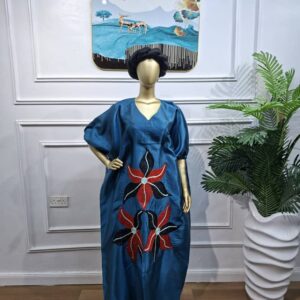 Mikado Embroidery Dress