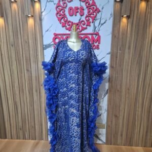 ADIRE WITH ORGANZA DRESS