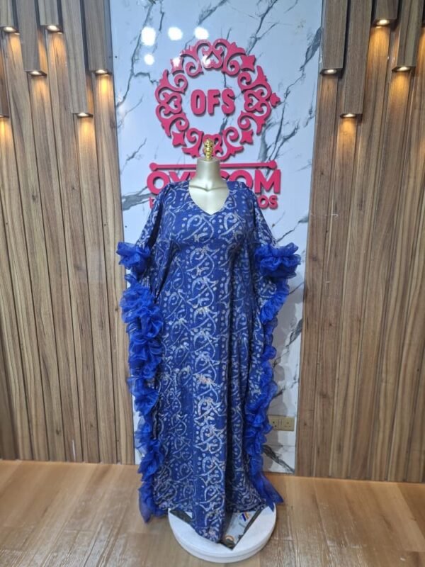 3918fd35-7ef6-4309-b474-f347e02d0af5 ADIRE WITH ORGANZA DRESS