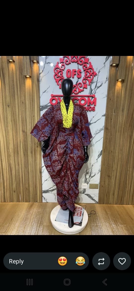BEADED ADIRE DRESS
